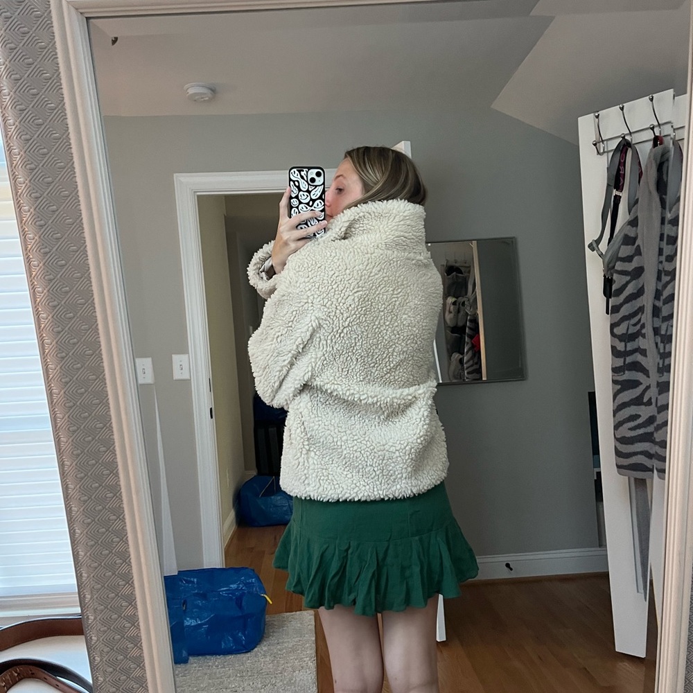 Light Tan Sherpa Jacket - Picture 3 of 7